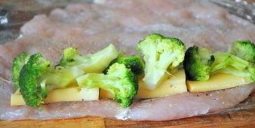 куриные роллы с брокколи и сыром