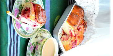 малиново-лимонные роллы к утреннему кофе