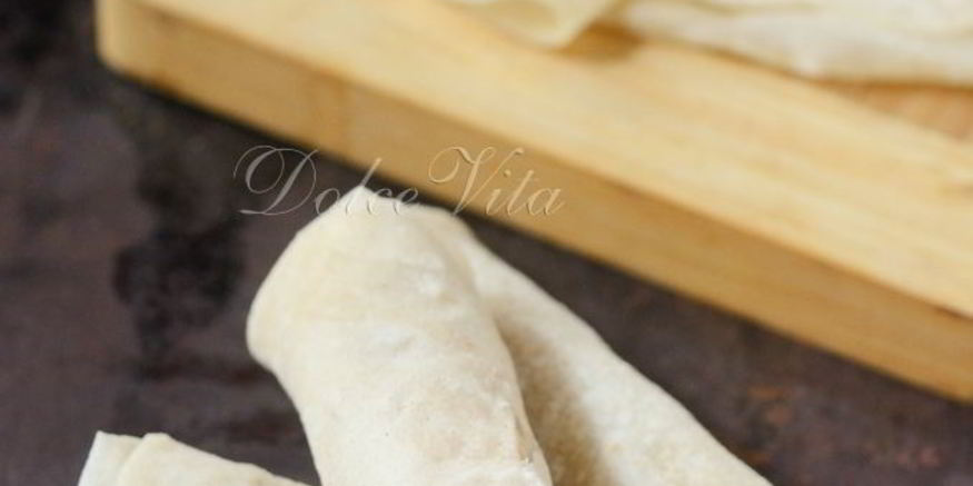 Рецепт рисовых блинчиков для спринг-роллов