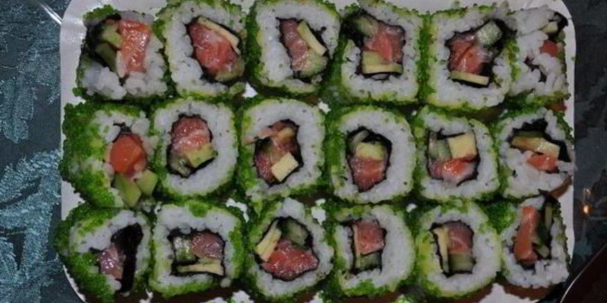 Рецепт ролла калифорния с лососем