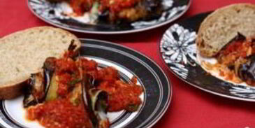 роллатини из баклажанов с сыром