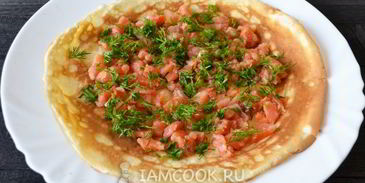 роллы из блинчиков с разной начинкой