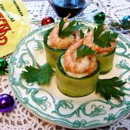 Рецепт Роллов из огурца с креветками