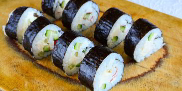 роллы с крабовыми палочками