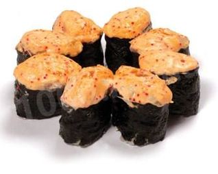 Роллы с лососем и креветками в духовке