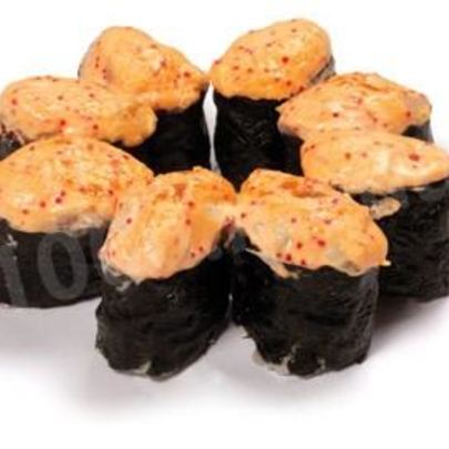 Роллы с лососем и креветками в духовке