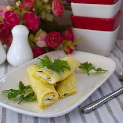 Роллы с омлетом