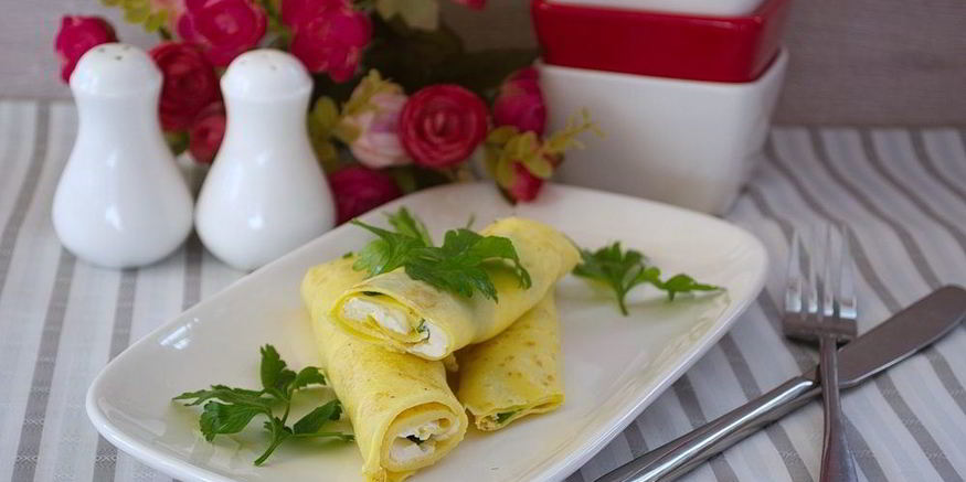 Рецепт роллов с омлетом