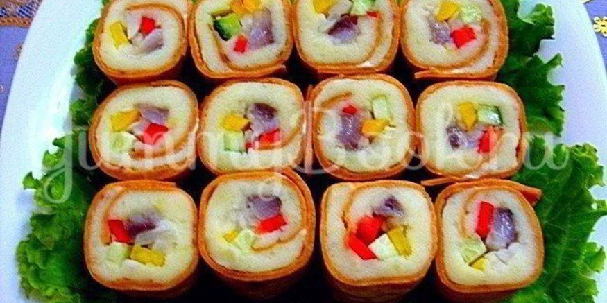 Рецепт роллов с сельдью по-руссок