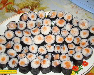 Роллы с семгой