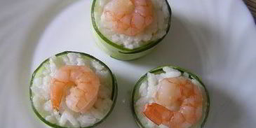 роллы с тунцом и креветками
