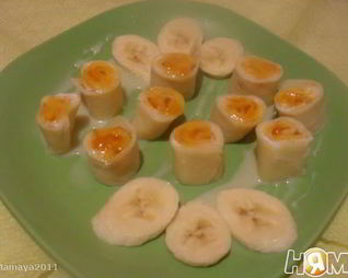 Роллы с творожным кремом