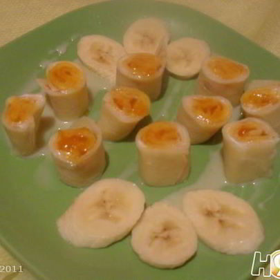 Роллы с творожным кремом