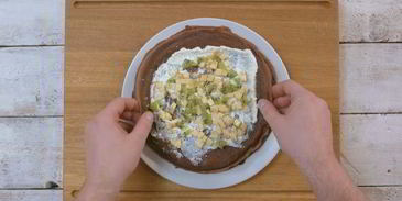 сладкие блинные роллы