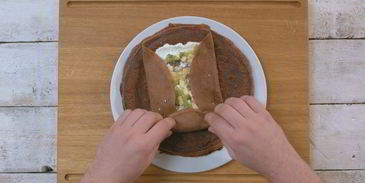 сладкие блинные роллы