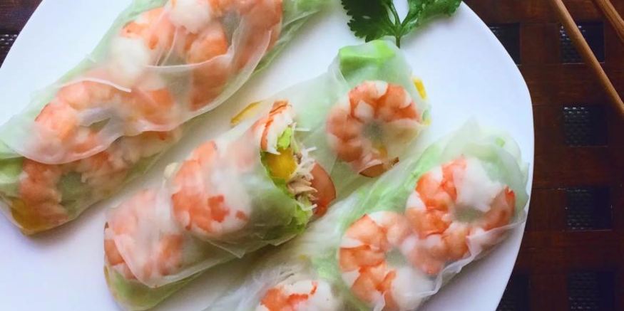 Рецепт спринга-роллов с креветками