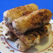 Рецепт Спринга-роллов с курицей, грибами и сливочным сыром