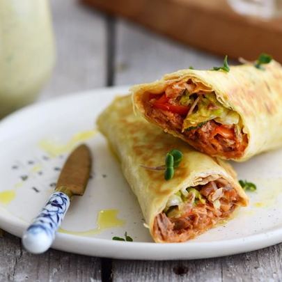 Сэндвич-ролл с запеченной грудинкой