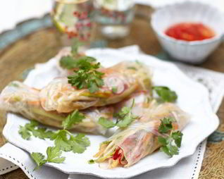 Весенние роллы из холодного шашлыка