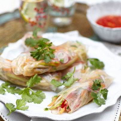 Весенние роллы из холодного шашлыка