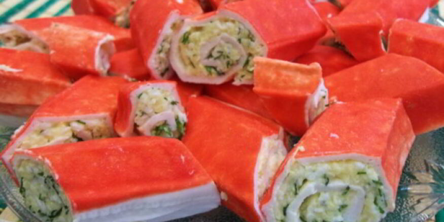 Рецепт крабовых рулетиков