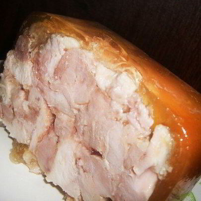 Квадратный куриный рулет в пакете