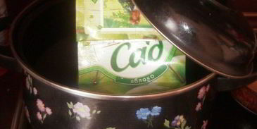 квадратный куриный рулет в пакете