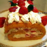 Рецепт Морковна-апельсинового рулет с карамелью