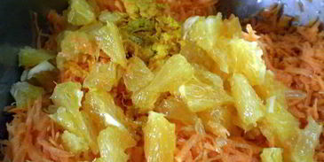 морковно-апельсиновый рулет с карамелью