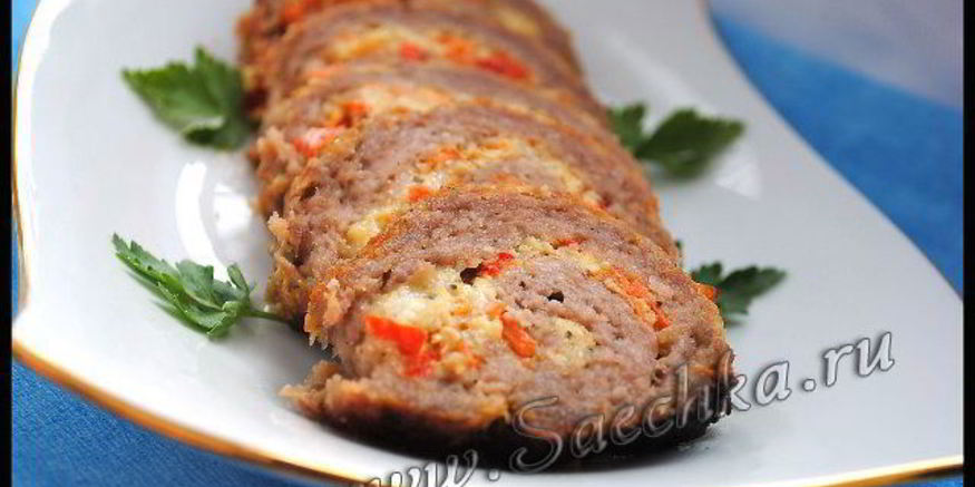 Рецепт мясного рулета праздничного