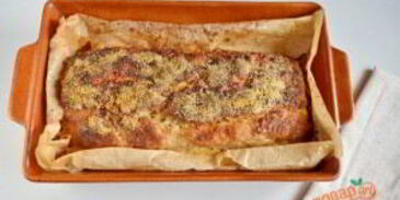 мясной рулет с яйцом