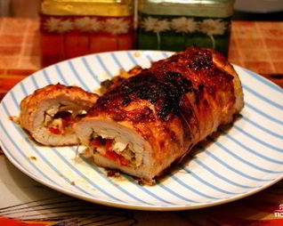 Мясной рулет в духовке