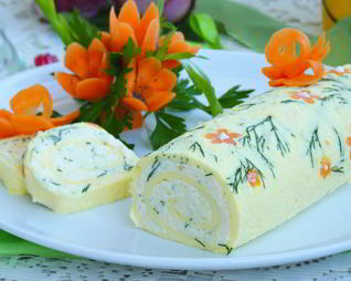 Нежнейший рулет Белоснежка