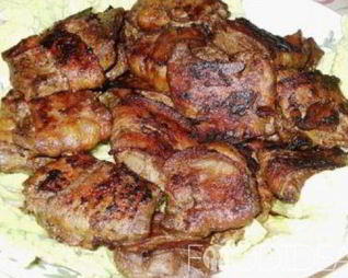 Рулет из бараньей печени