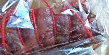 рулет из говядины с овощами в мультиварке