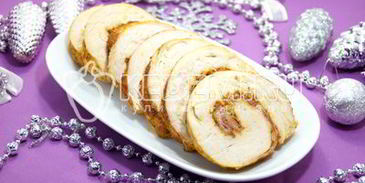 рулет из индейки с беконом