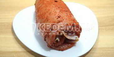 рулет из индейки с беконом