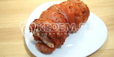 рулет из индейки с беконом