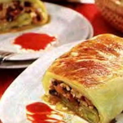 Рулет из капусты с начинкой