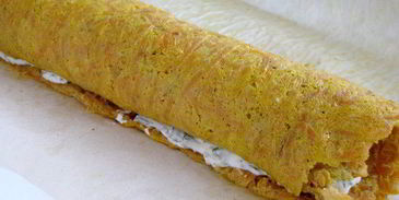 рулет из моркови с сыром и зеленью