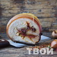 Рецепт Рулета из свиной брюшины