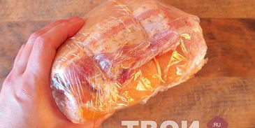 рулет из свиной брюшины