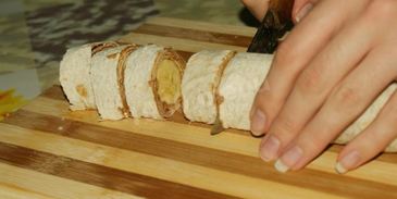 рулет с бананом веселая обезьянка