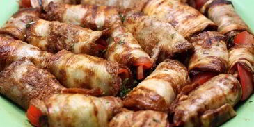 рулетики из баклажанов