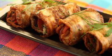 рулетики из баклажанов