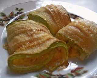 Рулетики из кабачков