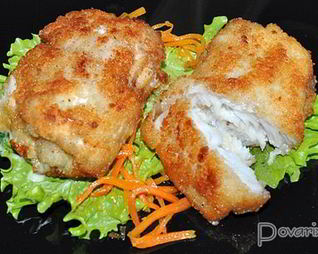 Рулетики из минтая с плавленым сыром и зеленью