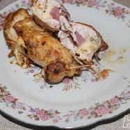 Рецепт Рулетов с ветчиной, сыром и виноградом