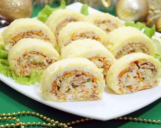 Салат-рулет Карнавал