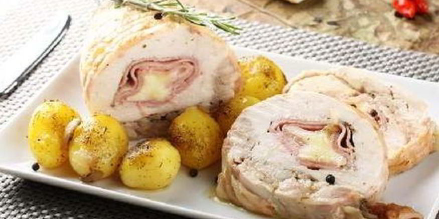 Рецепт сытных куриных рулетиков с сыром